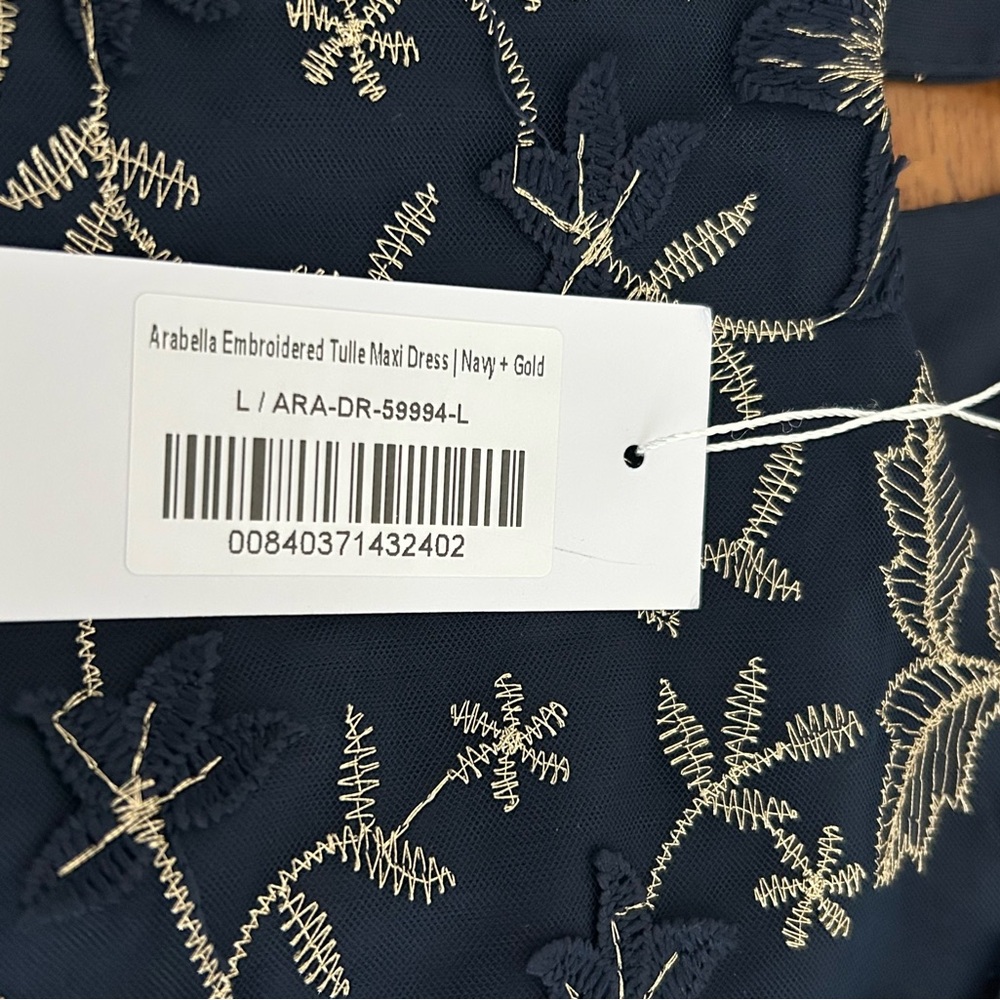 Baltic Born Navy and Gold Floral Maxi Dress - Picture 10 of 16